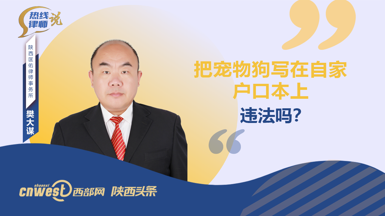 热线律师说丨把宠物狗写在自家户口本上，违法吗？
